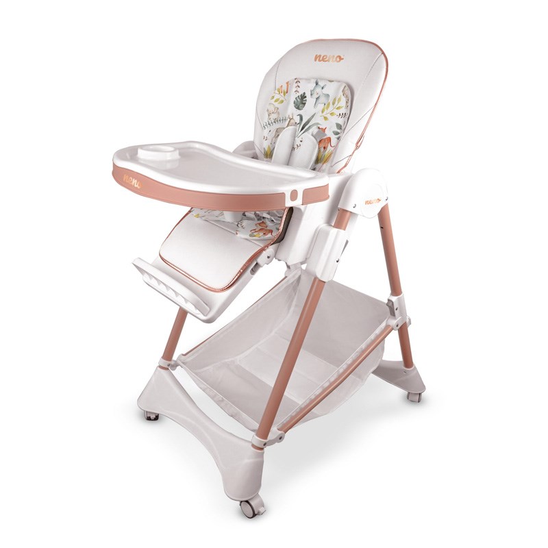 Neno Sedi Foldable Feeding High Chair White / Multicolour