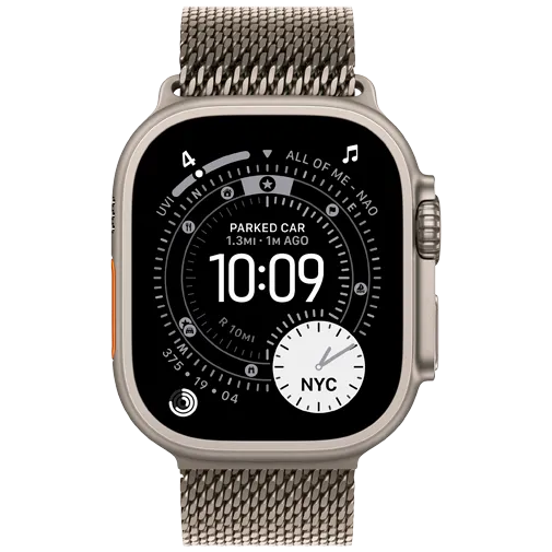Apple Watch Ultra 3 49mm Titanium (Titanium Milanese Strap S)