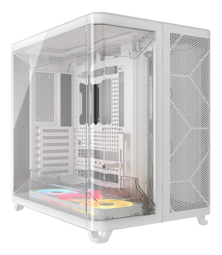 Corsair AIR 5400 LX-R LINK Computer case White E-ATX