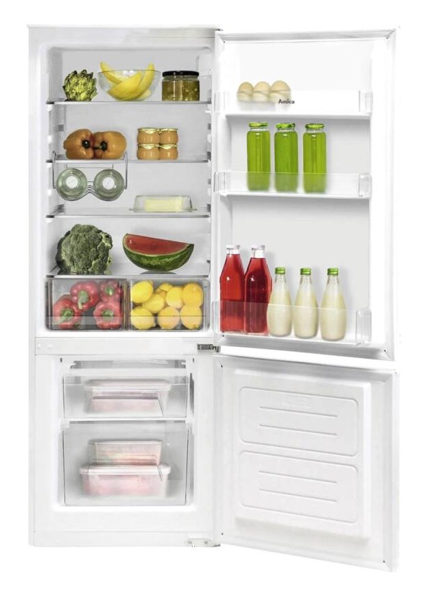Amica BK2265.4i(E) 212-litre built-in fridge-freezer, White