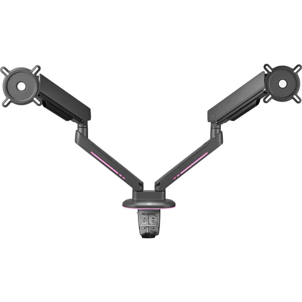ONE FOR ALL Universal Gaming Dual Monitor Mount Grey