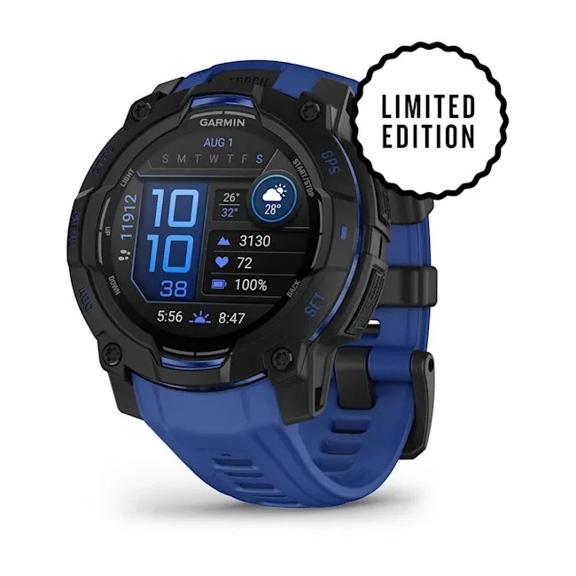 Garmin Instinct 3 3.05 cm (1.2") AMOLED 45 mm Digital 390 x 390 pixels Black GPS (satellite) 010-02936-03 1.2 in