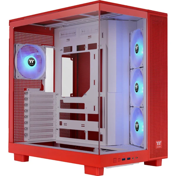 Thermaltake View 380 XL TG ARGB Flaming Orange Computer case Red ATX