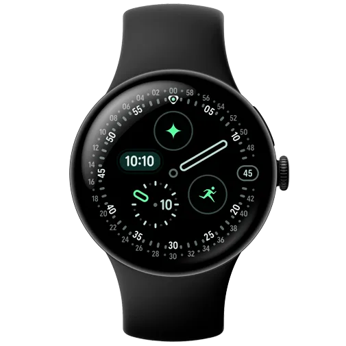 Google Pixel Watch 4 41mm Black (Black Strap)
