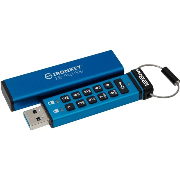 Kingston IronKey Keypad 200 USB-A Flash Drive 128 GB