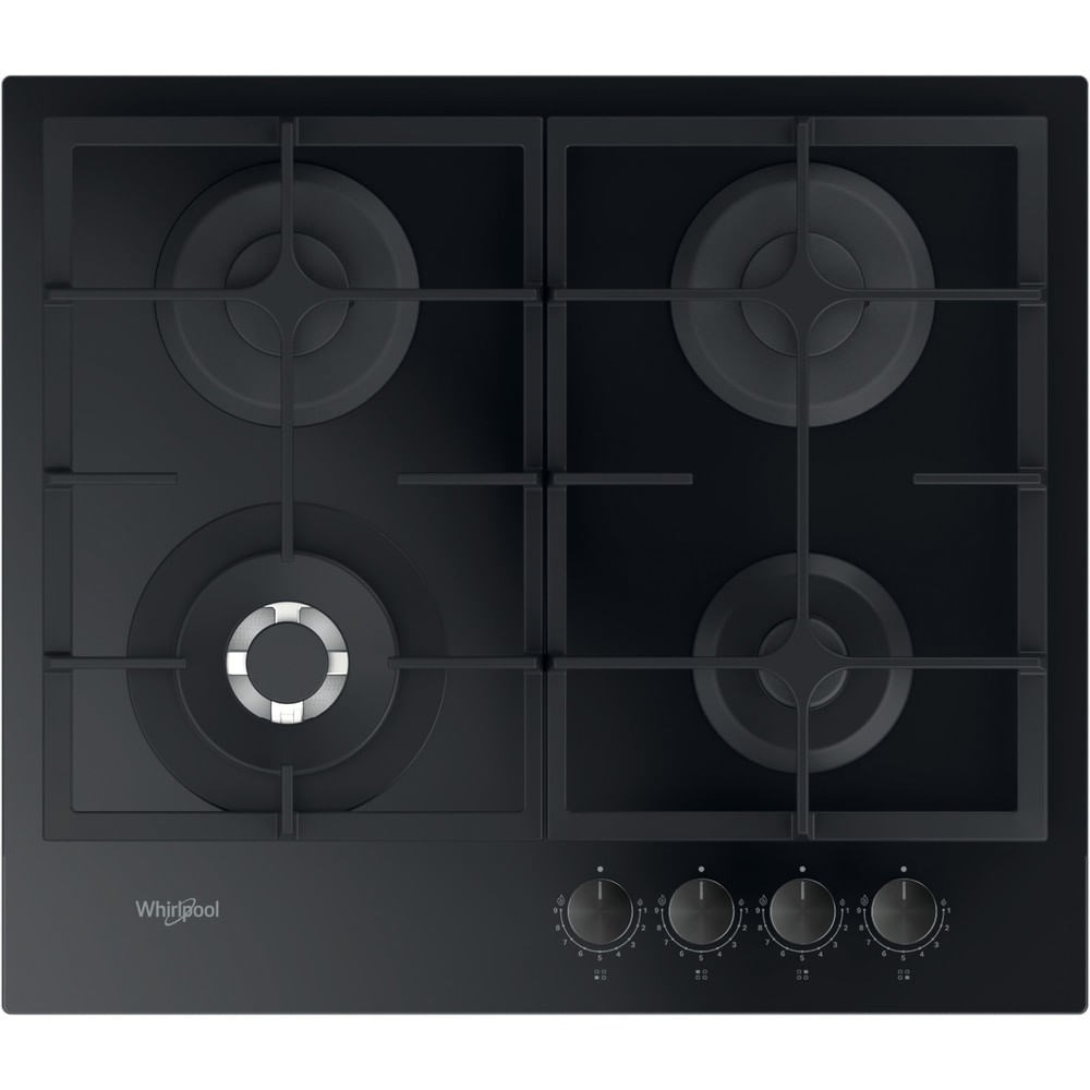 Whirlpool AKTL 629/NB1 hob Black Built-in 59 cm Gas 4 zone(s)