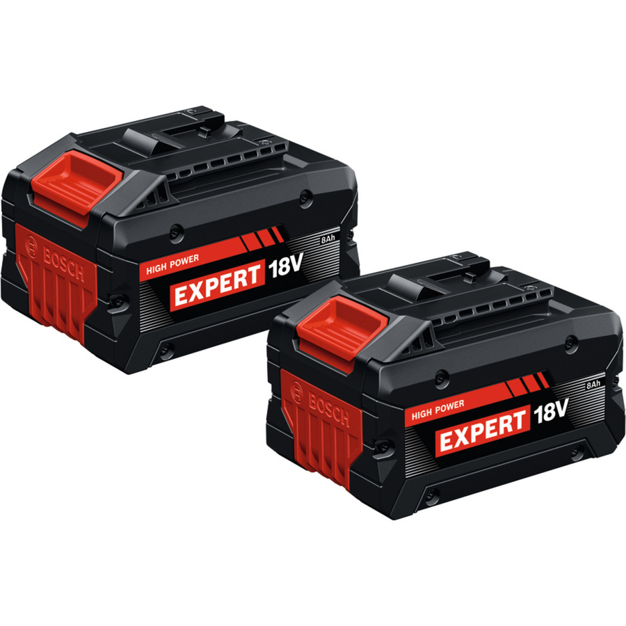 Bosch Professional EXPERT EXBA18V-80 18V 8Ah batteries, 2-pack