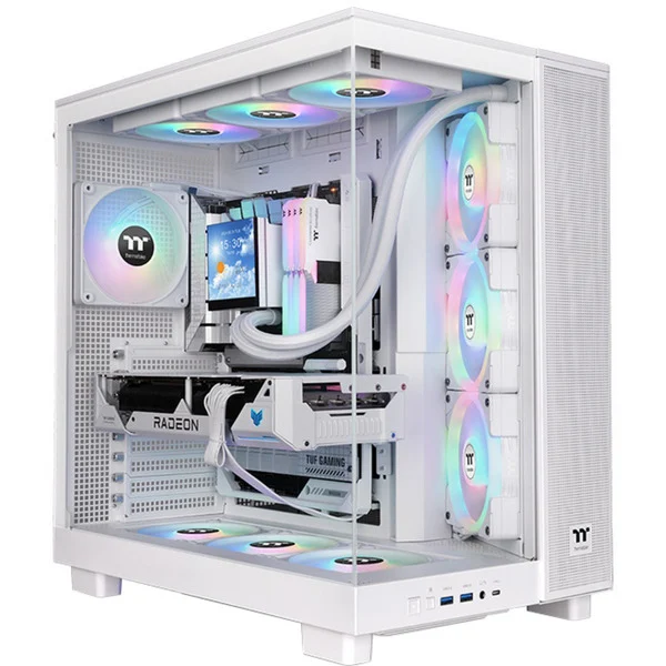 Thermaltake View 380 XL TG ARGB Snow PC Case White