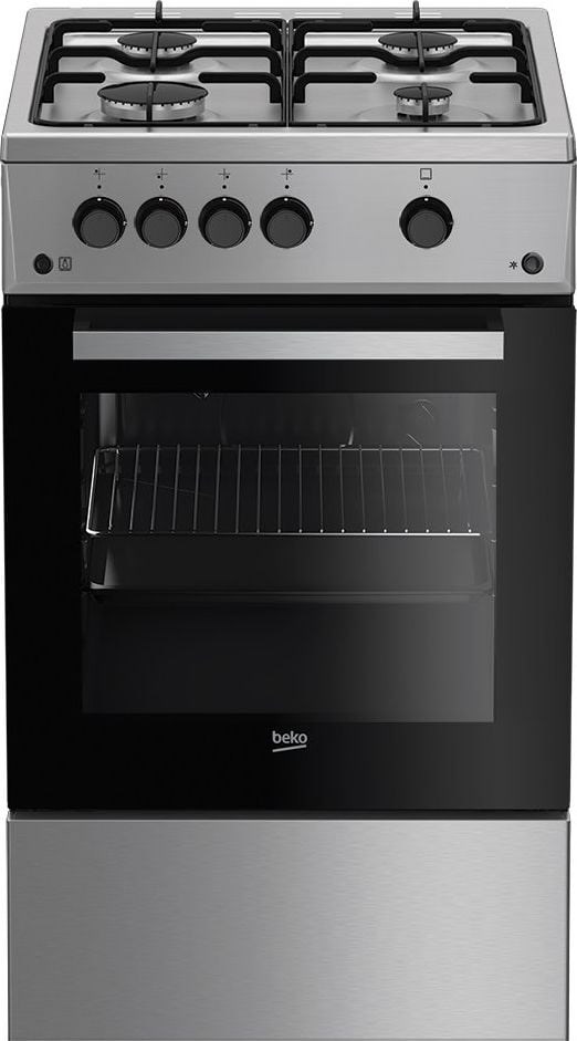Beko FSG52020FX cooker Freestanding cooker Gas Inox