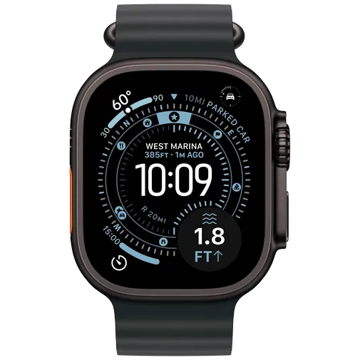 Apple Watch Ultra 3 49mm Black (Black Rubber Strap)