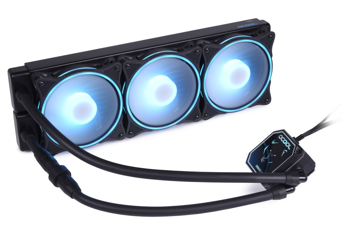Alphacool Eisbaer LT360 Aurora HPE CPU AIO 360mm 11996 CPU Cooler Black