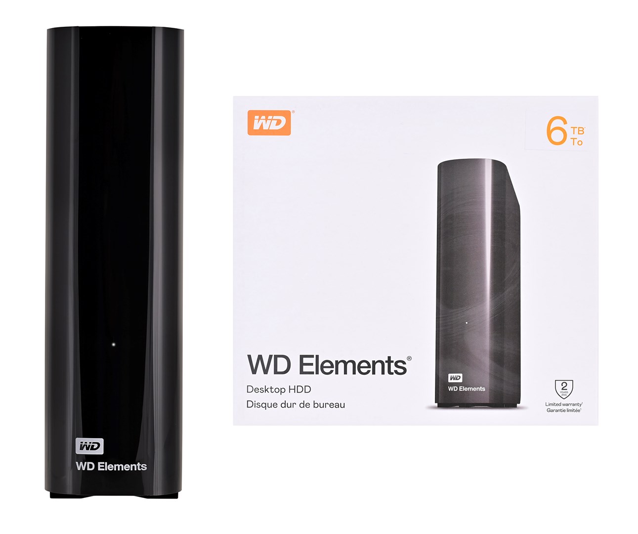 WD Elements Desktop 6 TB WDBWLG0060HBK-EESN External HDD 6000 GB