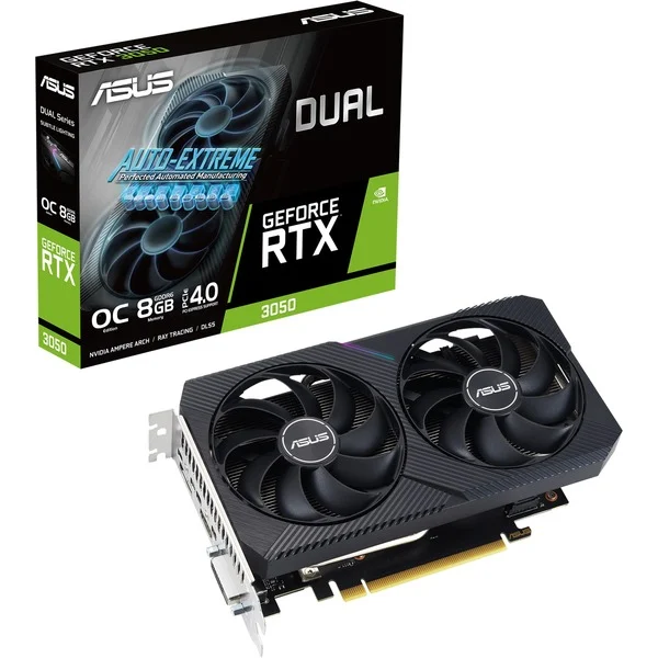 ASUS GeForce RTX 3050 DUAL OC V2 Graphics card 90YV0GH6-M0NA00