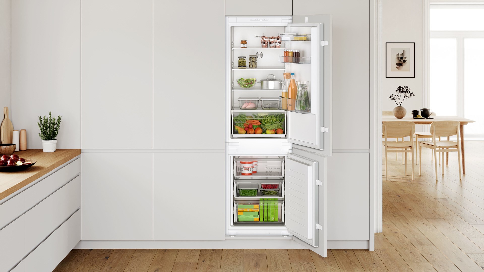 Bosch Serie 2 KIN86NSE0 fridge-freezer Built-in 260 L