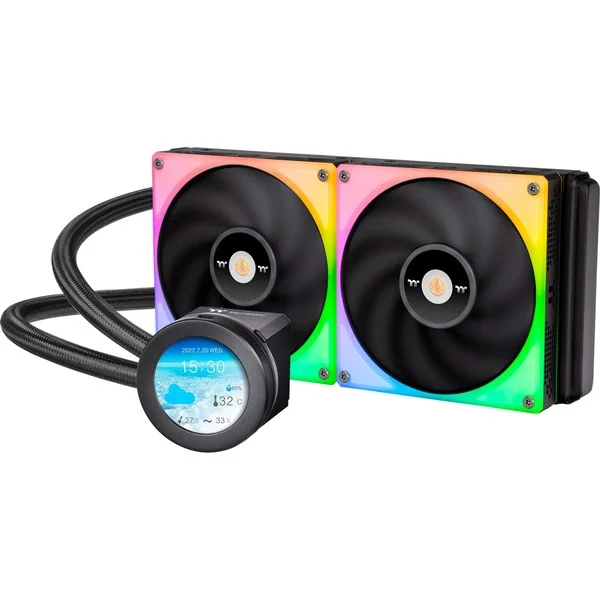 Thermaltake TOUGHLIQUID Ultra 280 RGB AIO Liquid CPU Cooler Black