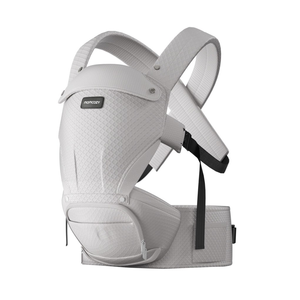 Momcozy Air Mesh Hip Seat Baby Carrier, Grey